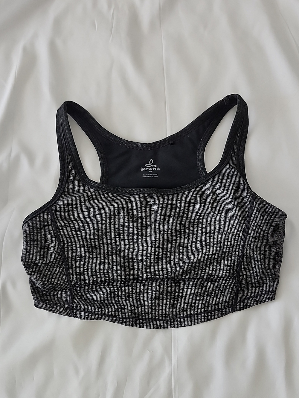 Prana Women's Black Heather Sports Bra